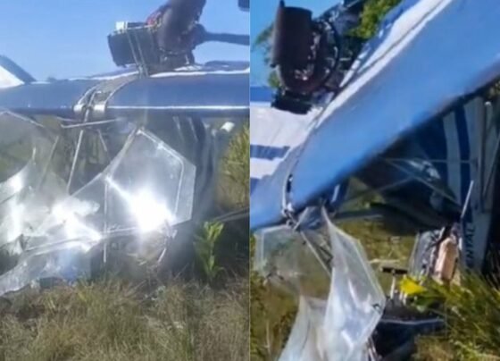avião cai bahia