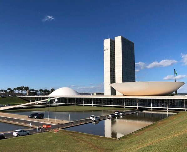 Fachada do Congresso Nacional, que abriga a Câmara dos Deputados e o Senado Federal, em Brasília (DF)